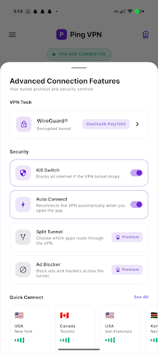 Ping Tunnel VPN screenshot 2