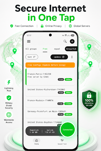 فیلتر شکن قوی پرسرعت V2rayNet screenshot 1