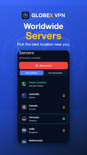 GLOBEX VPN - Secure VPN Proxy screenshot 3