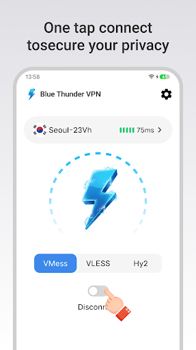 Blue Thunder VPNایمن و سریع screenshot 1