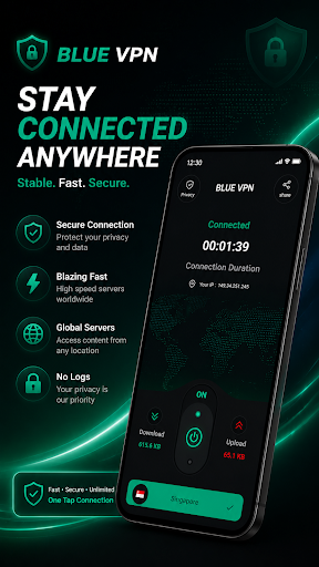 Blue VPN فیلترشکن قوی و پرسرعت screenshot 3