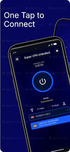 Super - VPN Unlimited Proxy screenshot 1