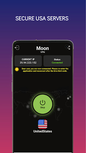 Moon VPN screenshot 2