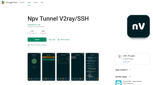 نحوه استفاده و نصب فیلتر شکن Npv Tunnel V2ray SSH